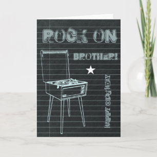 Frappe sur Frère ! Bonne carte d'anniversaire