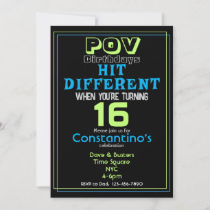 Frapper une autre invitation d'anniversaire