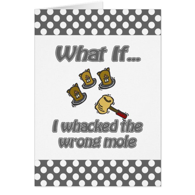 frapper une taupe (Devant)