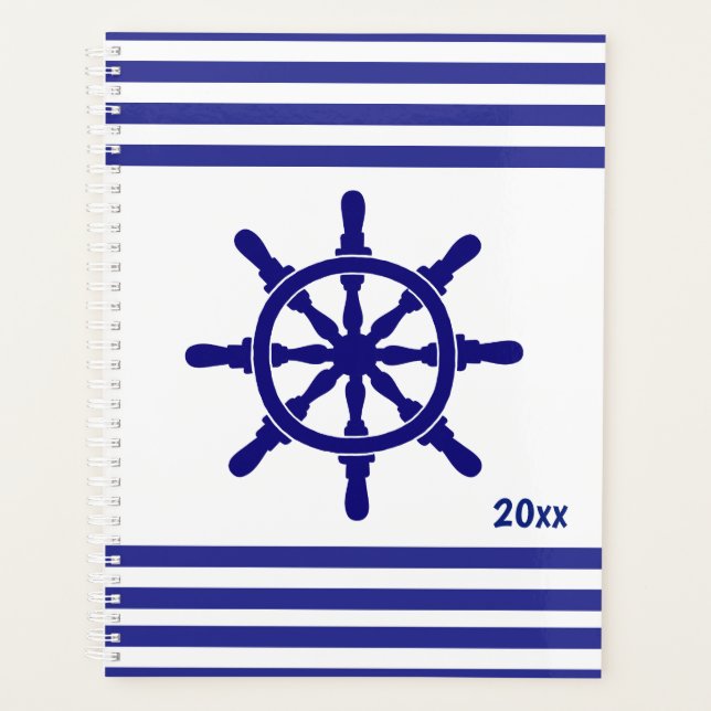 Frappes nautiques avec roue et date des navires (Devant)