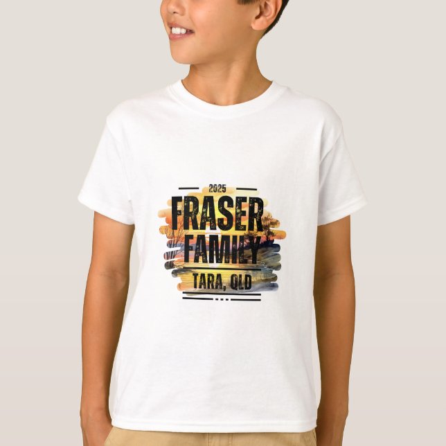 Fraser Family Reunion 2025 Design 4 T-shirt enfant (Devant)
