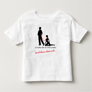 Frau an der Leine - T-shirt Böse Männer Toddler
