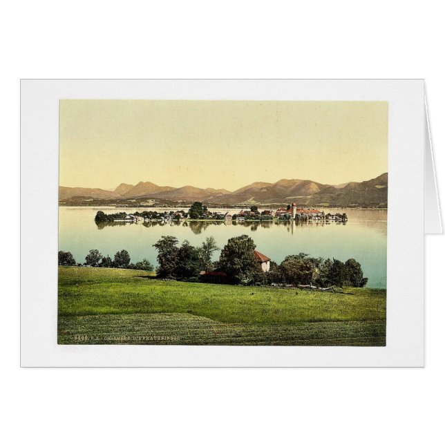 Fraueninsel, Chiemsee, vint de la Bavière (Devant horizontal)