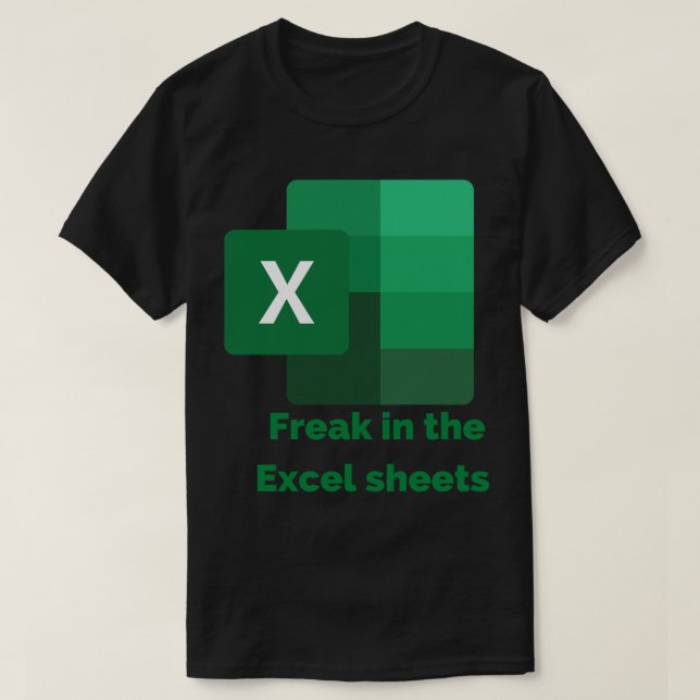Freak dans les feuilles Excel T-shirt classique (Design devant)