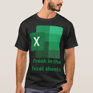 Freak dans les feuilles Excel T-shirt classique