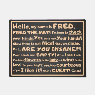 Fred le Tapis – Inspection impertinente à l'entrée