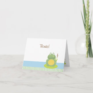 Freddy la grenouille pliée Carte de remerciements