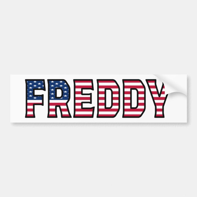 Freddy Nom Vorname USA Aufkleber Sticker Auto (Devant)