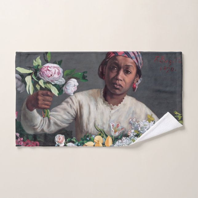 Frédéric Bazille - Jeune femme aux pivoines (Serviette à main)
