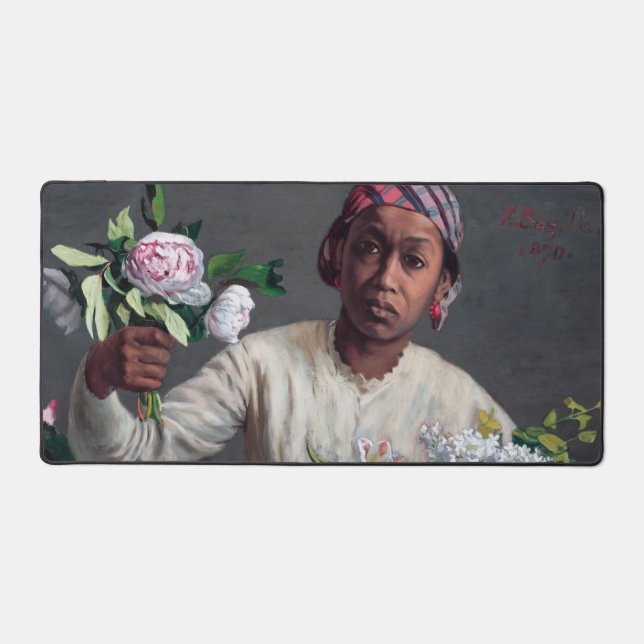 Frédéric Bazille - Jeune femme aux pivoines (Recto)