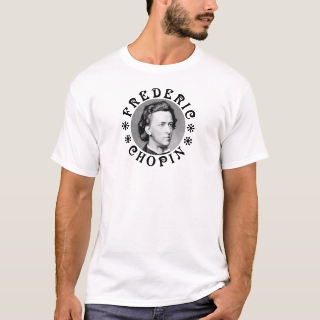 Frederic Chopin - Noir - T-shirt CZZ (Devant)