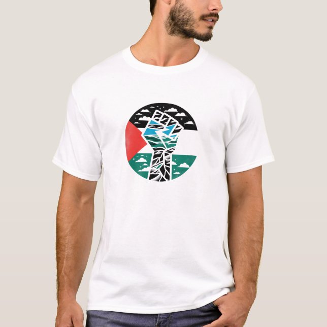 Free Palestine - Voix pour la justice T-shirt (Devant)