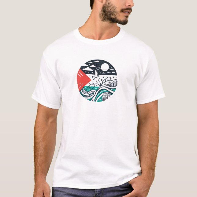 Free Palestine - Voix pour la justice T-shirt (Devant)