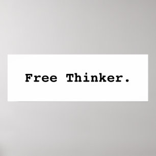 Free Thinker. Affiche