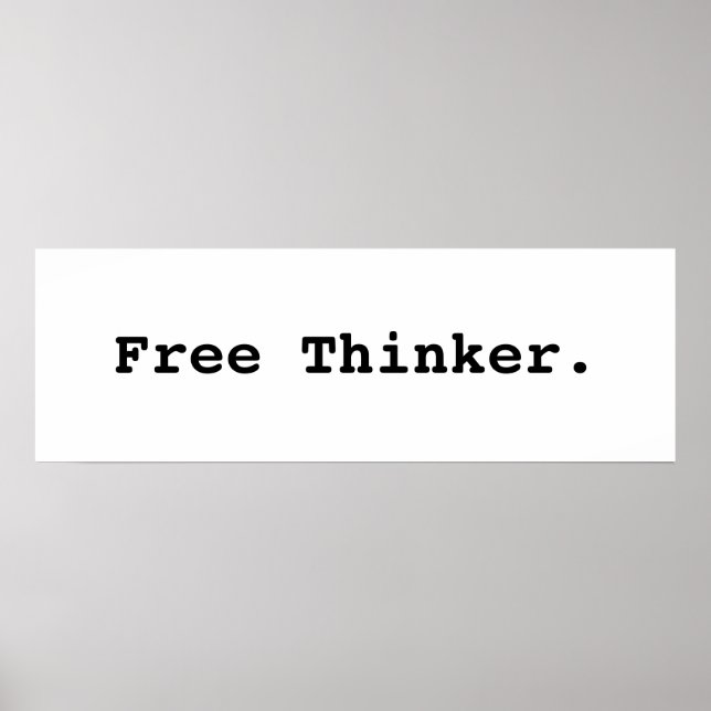 Free Thinker. Affiche (Devant)