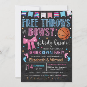 Free Throws or Bows Genre Reveillez Invitation