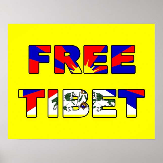 Free Tibet Poster (Devant)