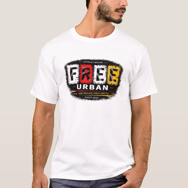Free Urban Streetwear T-Shirt (Devant)