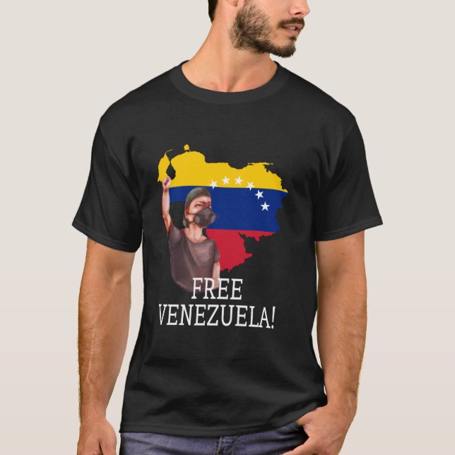 Free Venezuela T-shirt pour hommes et femmes T-shi (Devant)
