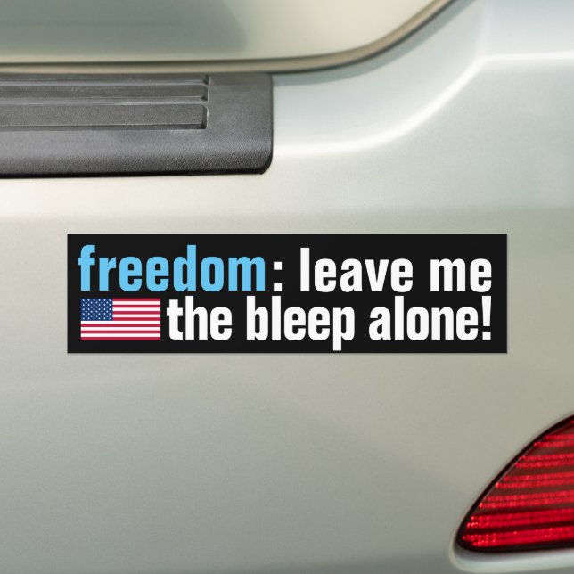 Freedom Bleep (drapeau v.2 foncé) Sticker pare-cho (En voiture)