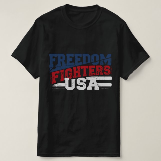 Freedom Fighters USA Patriotic T-Shirt - American (Design devant)