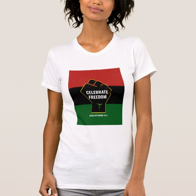 FREEDOM Pan African Christian JunetDix T-Shirt (Devant)