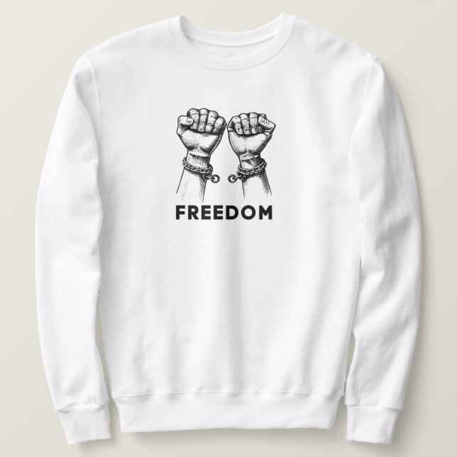 Freedom Sweatshirt for Men and Women (Design devant)