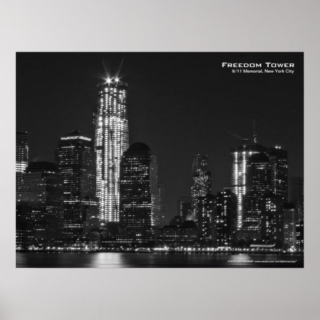 Freedom Tower 911 NYC Poster 24x18 (Devant)