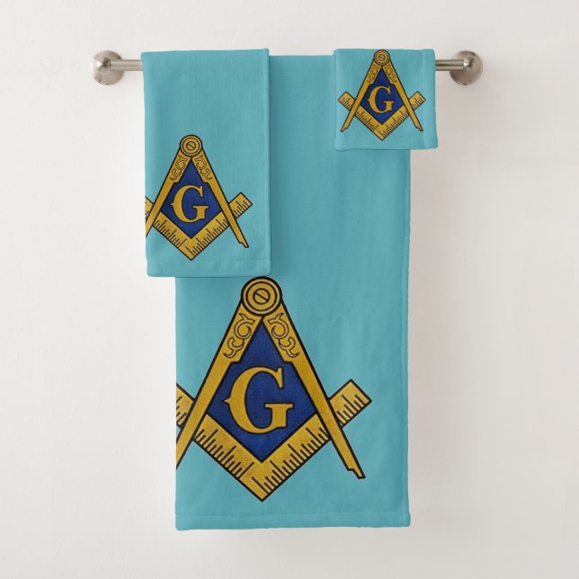 Freemason Carré et Compass Masonic Blue (En situation)