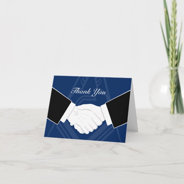 Freemason Merci Cartes | Salutation maçonnique (Devant)