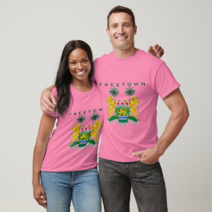 FREETOWN, CARTE (DE SIERRA LEONE), T-SHIRT ET ETC.
