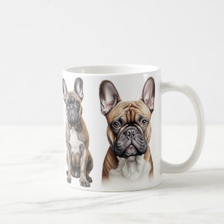 French Bulldog amoureux tasse de café