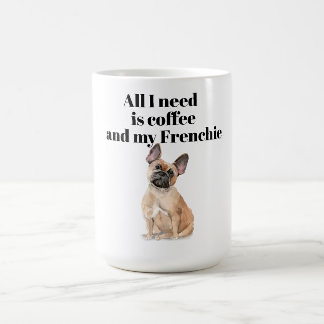 French Bulldog Café Mug pour les amoureux français (Centre)