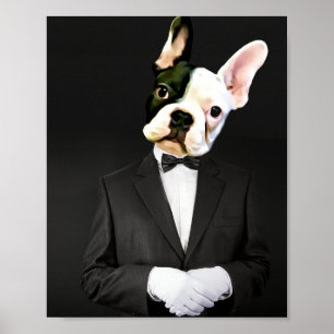 French Bulldog dans une affiche de Tux