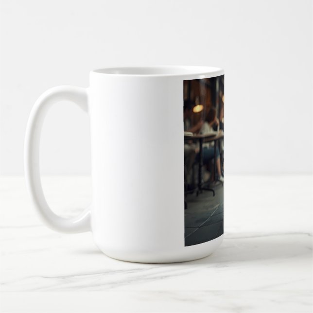 French Bulldog Elégant café Mug (Gauche)