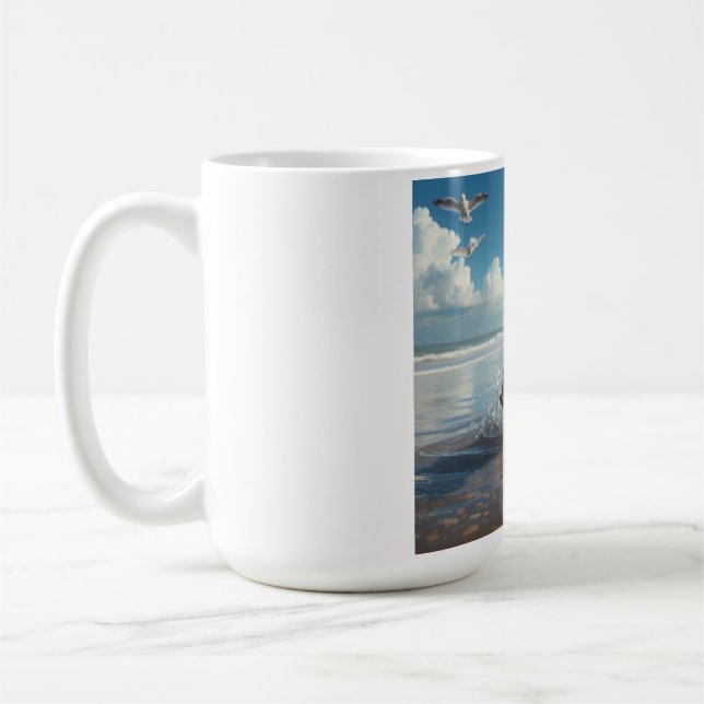 French Bulldog Elégant café Mug (Gauche)