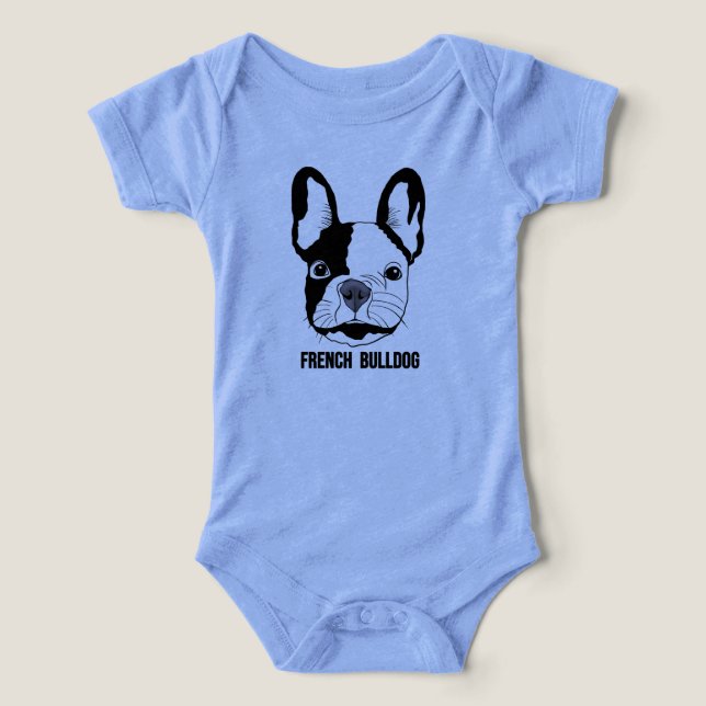 French Bulldog face on toddlers baby (Design Recto)