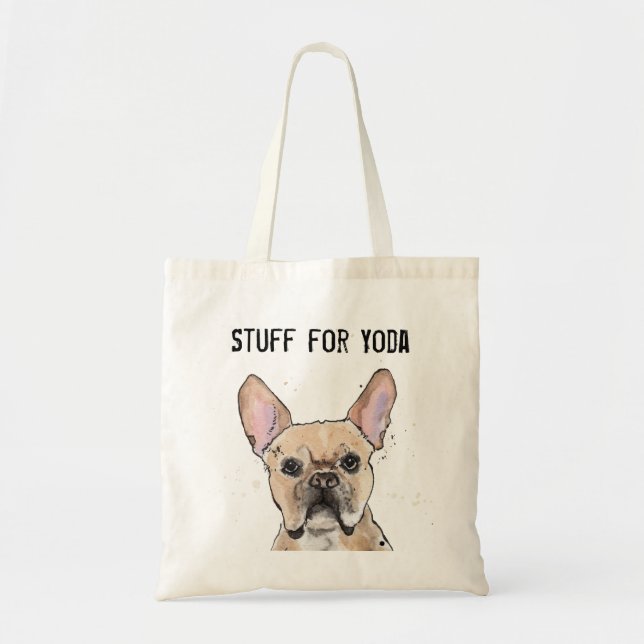 French Bulldog Frenchie chien drôle Sac fourre-tou (Devant)