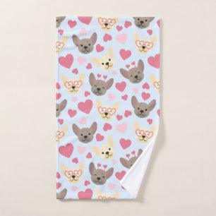 French Bulldog Heart Valentine Day Motif