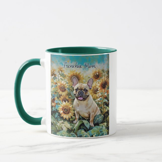 French Bulldog "Maman Carlin" Coffee Mug deux tons (Gauche)
