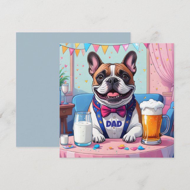 French Bulldog Papa Fête des Pères (Devant / Derrière)