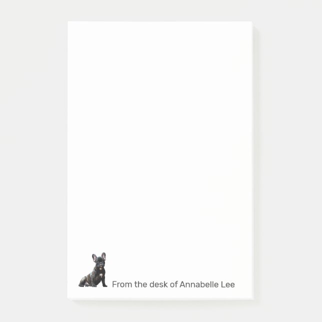 French Bulldog Personnaliser les notes post-it (Devant)