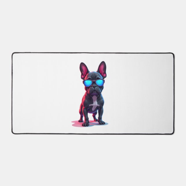 French Bulldog SciFi avec lunettes de soleil Cool (Recto)