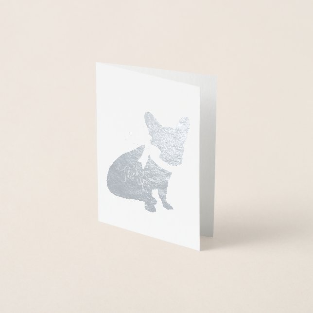 French Bulldog Thank you Cartes (Devant)