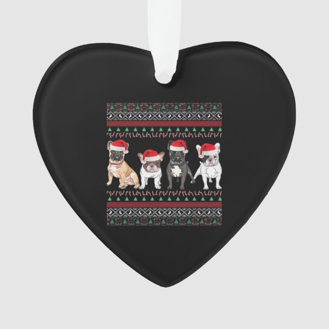 French Bulldog Ugly Christmas Sweater Essential T- (devant)