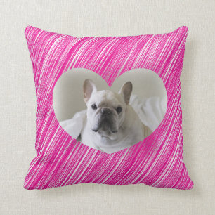 French Bulldog Valentine's Day Heart coussin
