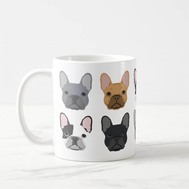 French Bulldog visage mug - mignon mug frenchie (Gauche)