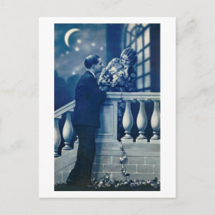 French Flirt - Carte Postale Romantique Vintage