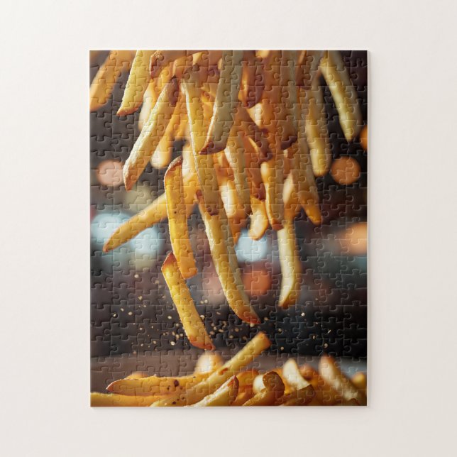 French Fries Puzzle - Crochet Fast Food (Vertical)
