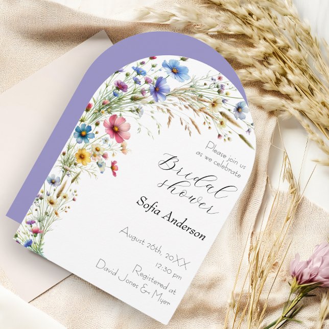 French Garden Party fleurs lavande Invitation (French Garden Party flower lavender Invitation)